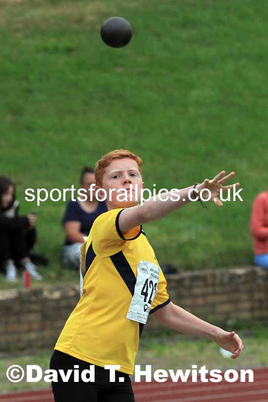 Shot putt, 2022 NEGP Monkton 5, Wednesday, July 20th. Photo: David T. Hewitson/Sports for All Pics